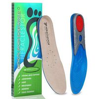 Gel Advanced Shoe Insoles/Insert for Mens and Women Arch Support Shock Absorption and Cushioning for Hard Surfaces Relieve Flat Feet, High Arch, Foot Pain XL(Mens 10-12 Womens 11-13.5)