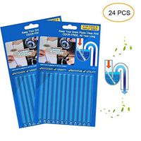 Drain Sticks Drainstix Drain Stix Drain Cleaner Sticks, 24 PCS Drainstix Clog Remover Sticks Pipe Bathtub Decontamination Stick Cl Drain Openers