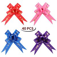 Gift Pull Bows for Pack The Gift to Wrapping Christmas/Thanksgiving/Wedding/Valentine's Day/Birthday. (4 Colors)