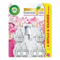 Air Wick Scented Oil Refills (Magnolia & Cherry Blossom, 6 Refills+ Oils Warmer)