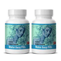 Water Away - Water Away Pills (Diuretic Formula) - Green Tea Vitamins for Weight Loss - 2 Bottles 120 Capsules