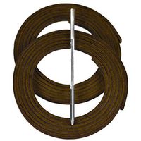 TOFL Highland Group, Baseball and Softball Glove Lace Kit, 2 Leather Laces, Leather Lacing Needle (Midnight Brown)