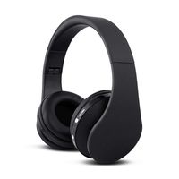 FX-Viktaria Dual Mode Wireless Headset, On Ear Headphone Foldable,Stereo Headset Lightweight Design, Soft, Compatible with iPods, iPhones, iPads, Smartphones, Tablets, PC and Laptops-Black