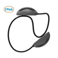 2 Pack Cable Organizer Clips, Spessn Desktop Cord Management System, Removable Silicione Wire Clamp for Home/Office (Gray)