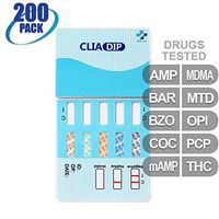 MiCare [200pk] - 10-Panel Urine Drug Test Card (AMP/BAR/BZO/COC/mAMP/MDMA/MTD/OPI/PCP/THC) #MI-WDOA-3104