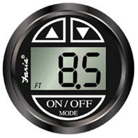 Faria 13751 Chesapeake Black Depth Sounder with In-Hull Transducer