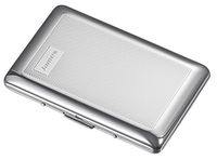 Visol Mason Cigarette Case - Holds 7 Regular Sized Cigarettes with Free Laser Engraving (Silver)