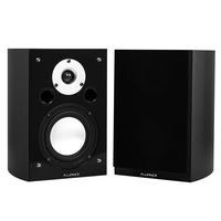 Fluance XL7SBK High Performance Two-Way Bookshelf Surround Sound Speakers for Home Theater and Music Systems - Black Ash
