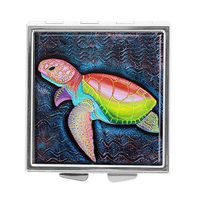 Kemps Ridley Sea Turtle Design Pill Case Box Western Medicine Tablet Holder Decorative Pill Box for Pocket or Purse