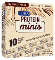 Luna Protein Luna Protein - Chocolate Chip Cookie Dough - (1.06 Ounce Snack Bar, 10 Count), 10 Count