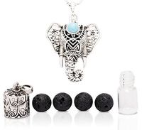 SPRING SALE: Gorgeous Eternal Elephant Aromatherapy Necklace 2 Piece Diffuser Locket Bottle Kit