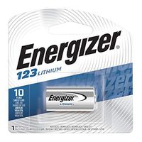 Energizer 123 Lithium Batteries, 3V CR123A Lithium Photo Batteries (1 Battery Count)