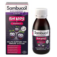 Sambucol Black Elderberry for Kids, 4 Ounce Bottle, High Antioxidant Black Elderberry Extract Syrup for Immune Support, Children's Formula
