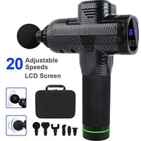 Bodybay Personal Percussion Massage Gun Vibration Deep Tissue Percussion Massager Handheld Deep Muscle Quiet Massager for Athletes Pain Relief and Muscle Recovery (Black2)