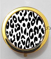 BlackKey Cheetah Print Leopard Print Pattern 3-Compartment Decorative Pocket Gift Box Case Organizer for Pill, Color 2 -793