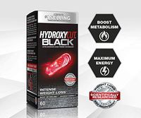 Hydroxycut Black, Weight Loss and Thermogenic Supplement for Men and Women, 60 Rapid-Release Liquid Capsules, Black