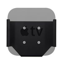 TheJD Media Wall Mount for 4th Generation Apple TV Steel Concealable Mount (Apple TV 4th Black)