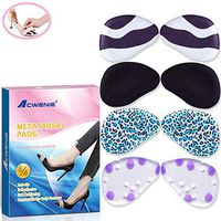 Metatarsal Pads - Ball of Foot Cushions for Women High Heels - One Size Fits All for Pain Relief, 4 Pairs