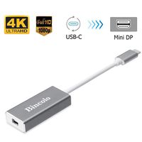 Bincolo USB C to Mini DisplayPort Adapter, USB-C Type-C(Thunderbolt 3) to Mini Display Port 4K 60HZ Adapter for MacBook Pro, New MacBook, LED Cinema Display