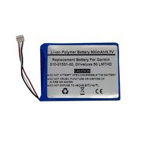 3.7V/900mAh Replace GPS Navigator Battery for Garmin 010-01531-00, Driveluxe 50 LMTHD，361-00056-21