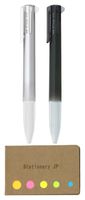Uni Style Fit 5 Color Multi Pen Body Component, Black/Silver, 2-Pack, Sticky Notes Value Set