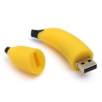 Voberry 32GB/16GB/8GB/4GB/2GB/1GB USB Memory Stick Flash Pen Drive Cartoon fruit (2GB, banana)