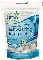 Grab Green Automatic Dishwashing Detergents Fragrance-Free Pre-Measured Concentrated Powder Pods 24 Loads (a) - 2pc