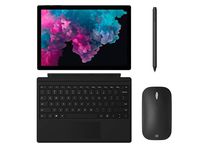 Microsoft Surface Pro 6 Black 12.3" (2736 x 1824) Touch Screen Tablet with Keyboard, Surface Pen and Mouse - Intel 8th Gen Core i5 (up to 3.40 GHz) - 8GB RAM - 256GB SSD