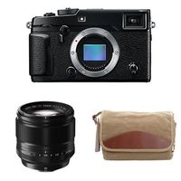 Fujifilm X-Pro2 Body Professional Mirrorless Camera (Black) + XF56mmF1.2 R + Domke F-5XB Camera Bag