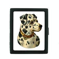 Perfection In Style Metal Cigarette Case Vintage Dog Design 017