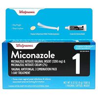 Walgreens Miconazole 1 Vaginal Antifungal Combination Pack, 1 ea