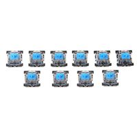 Forgun 10Pcs 3 Pin Mechanical Keyboard Switch Blue for Cherry MX Keyboard Tester Kit