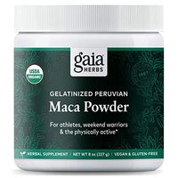 Gaia Herbs Organic Maca Powder, 8 Ounce - Peruvian-Grown Superfood Supports Energy, Stamina, Healthy Libido, Hormone Balance - Gelatinized, Vegan