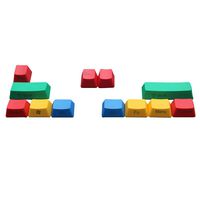 Keycap Set 10pcs RY Color ALT SHIFT C PBT Cover Accessories Thick Gaming OEM Profile Mechanical Keyboard Replacement Decorative Durable Dyesub(Side Printed)