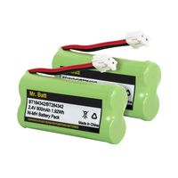 BT18433 BT28433 BT184342 BT284342 BT-1011 Replacement Battery for Vtech Cordless Phone CS6209 CS6219 CS6229 DS6151 AT&T CL80100 CL80109 Uniden DCX400 Handset (2 Pack)