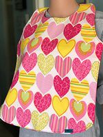 Hearts Adult Bib for Women