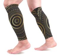 AHOMY Calf Compression Sleeves Indian Mandala Leg Compression Socks for Runners, Calf Guard Great for Running, Cycling