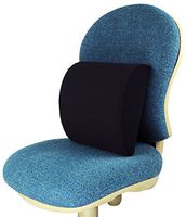 ObboMed SU-3140 Travel Portable Lightweight Back Pillow with Lumbar Waist Back Support, Special Thick Size 13” x 11.5” x 4.3” for Home/Office Use