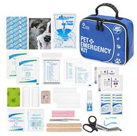 ZEFYR Emergency Pet First Aid Kit with Vet Wrap, Styptic Powder & Bitter Spray. Ideal for Hiking, Travelling, Camping, Outdoor & Indoor Activities