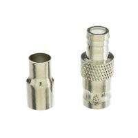 ACL BNC Female Crimp Connector for RG59/62 (2 Pieces/Set), 3 Pack