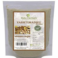 2 X Balu Herbals Yestimadhu - Athimaduram, Yashtimadhu, Glycyrrhiza Glabra, Yashti, Mulethi, Mulethi Licorice Roots Powder 100g