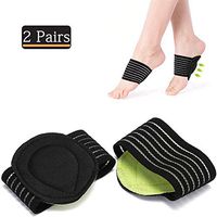Plantar Fasciitis Support, 2 Pairs Compression Fasciitis Cushioned Support Sleeves, Plantar Fasciitis Foot Relief Cushions for Plantar Fasciitis, Fallen Arches, Achy Feet Problems for Men and Women