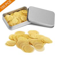 150 Pieces Brass Pipe Screens, 3/4 Inch (0.75") Pipe Screen Filters, Premium Screens for Smoking Pipes with Storage Box