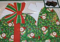 Christmas Cookie Boxes Package of 2 3-D Holiday Designs