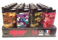 Djeep Camouflage Lighter 24/Tray (24 Count)