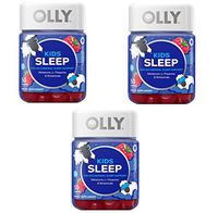 Olly Kids Sleep Vitamins Gummy! 50 Gummies Raspberry Flavor! Formulated with Melatonin, L-Theanine and Botanicals! Sleep Support for Kids! Choose from Pack 1, Pack 2 Or Pack 3! (3 Pack)