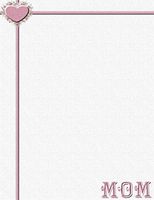 NEW Mother's Day Elegant MOM Letterhead Stationery Paper 26 Sheets