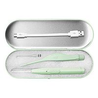 Flashlight Earpicks Anself Ear Wax Removal Tools with LED Light Ear Spoon Tweezers Ear Cleaner for Baby Ear Health Care Ear Cleaning Tool with Case