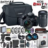 Canon EOS Rebel T7i DSLR Camera with Canon 18-135mm & 55-250mm STM Lenses Advanced Kit
