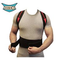 ZSZBACE Posture Corrector Clavicle and Shoulder Support Belt Back Brace, Upper and Lower Back Pain Relief, Fully Adjustable for Men and Women, Thoracic Kyphosis -L